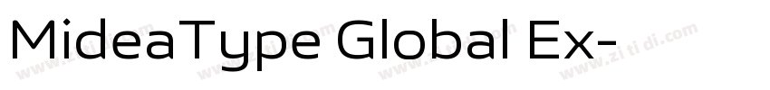 MideaType Global Ex字体转换 MideaType Global Ex字体转换